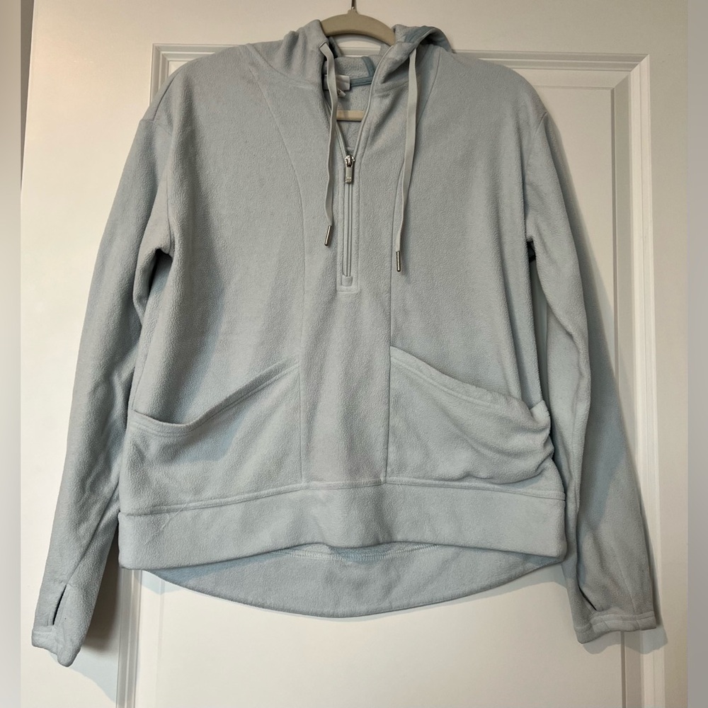 All in Motion Fleece Quarter Zip with Hood and Pockets